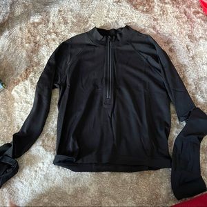 Lululemon cropped quarter zip